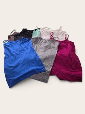 Lot of 7 Tank Tops/Camisoles Spaghetti Strap Tank Tops Coobie and ABS